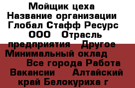 Мойщик цеха › Название организации ­ Глобал Стафф Ресурс, ООО › Отрасль предприятия ­ Другое › Минимальный оклад ­ 18 000 - Все города Работа » Вакансии   . Алтайский край,Белокуриха г.